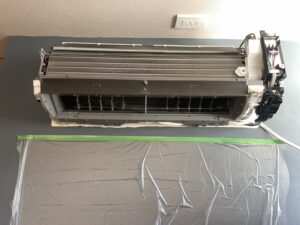 名古屋市北区での作業写真:カバーを外したところ