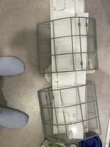 名古屋市名東区での作業写真:洗い流した汚れ