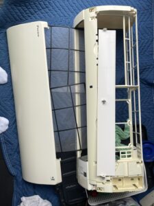 名古屋市緑区での作業写真:洗い流した汚れ