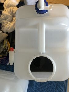 名古屋市中川区での作業写真:洗い流した汚れ