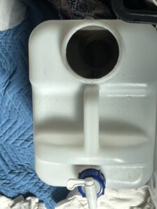 名古屋市中村区での作業写真:洗い流した汚れ