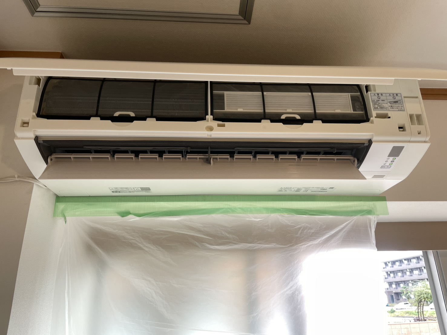 名古屋市天白区兼子様邸のエアコンクリーニング。施工前